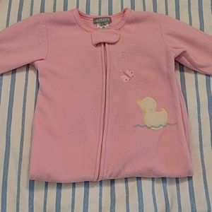 Carter's 12 month girls footed fleece pajamas